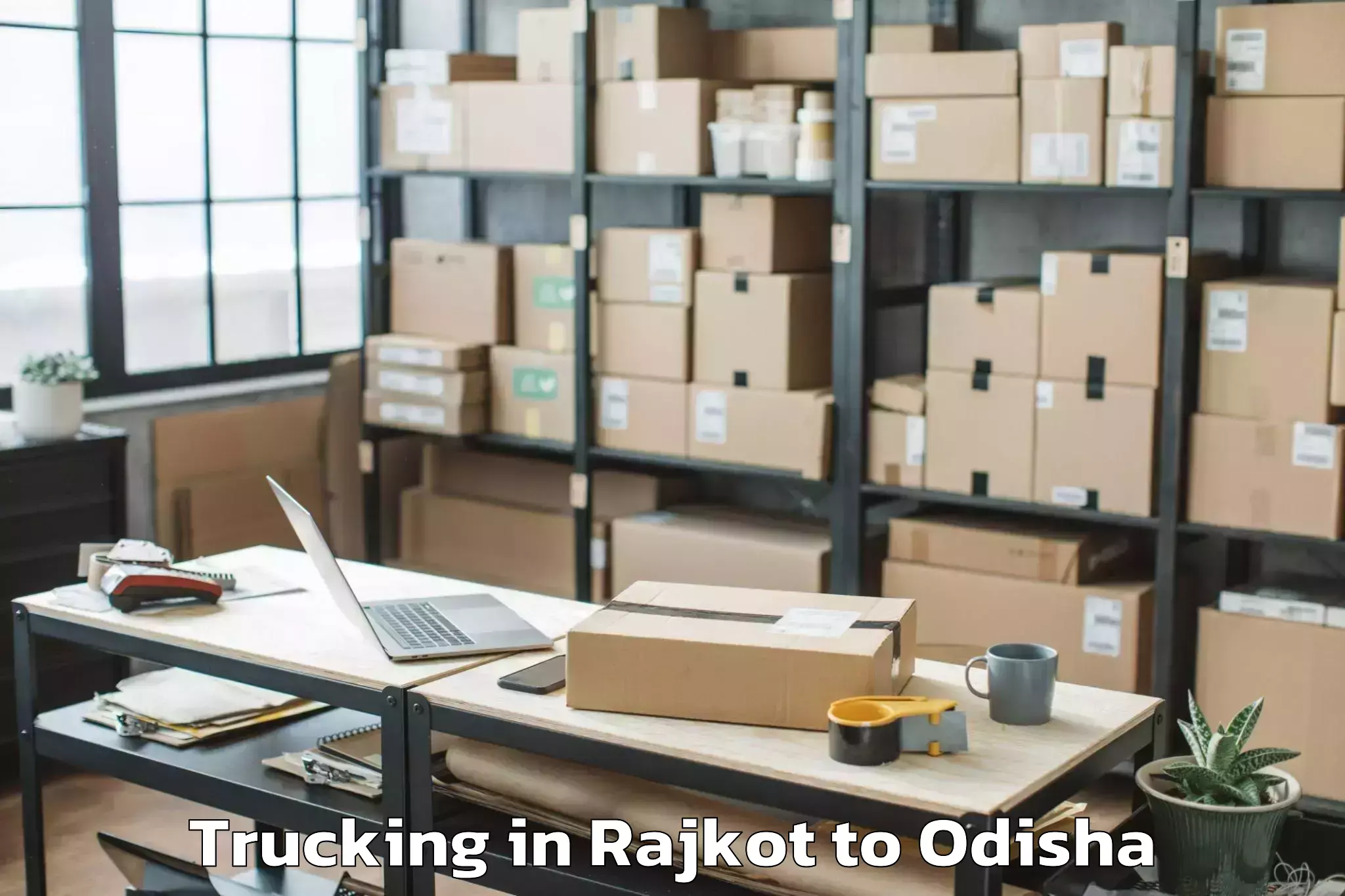 Top Rajkot to Rambha Trucking Available